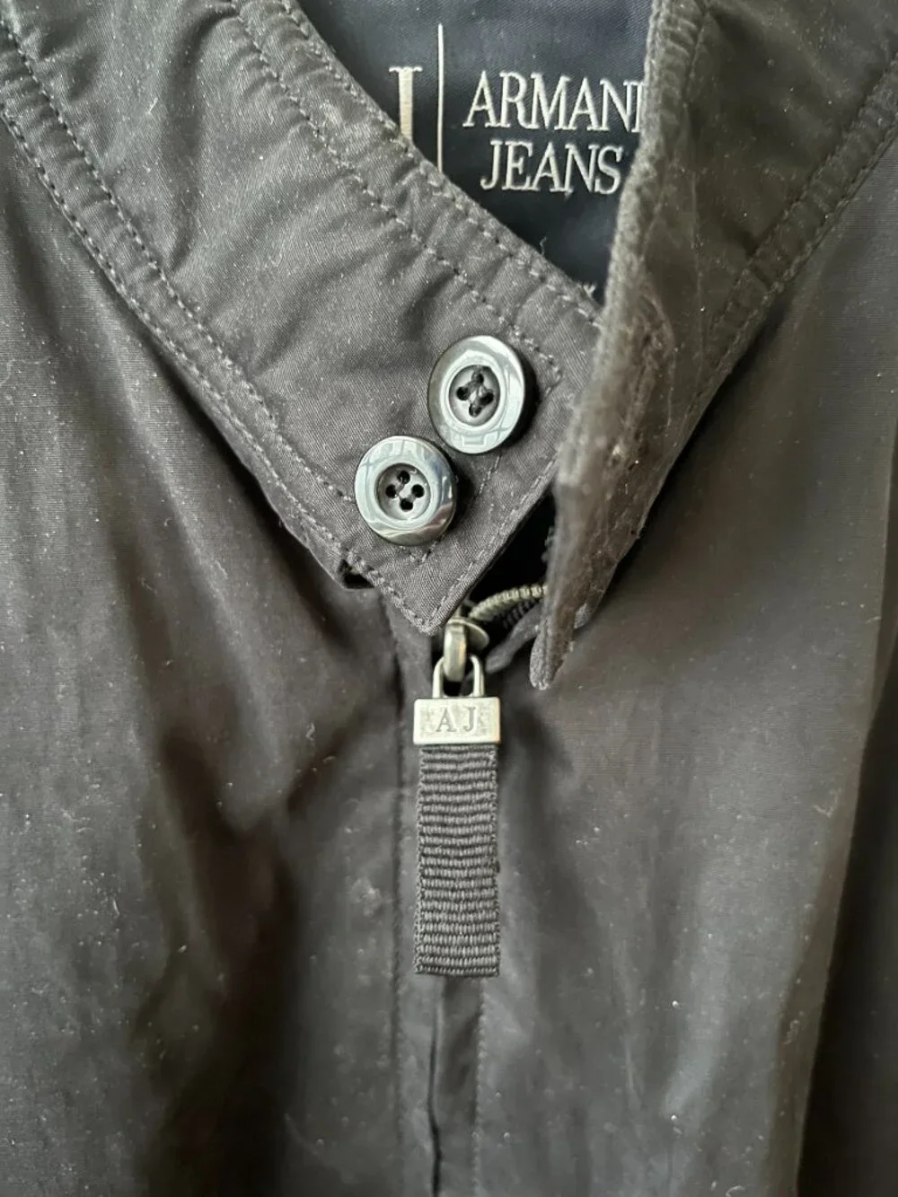 Armani Jeans Black Bomber Jacket – Men's Medium (EU 50)